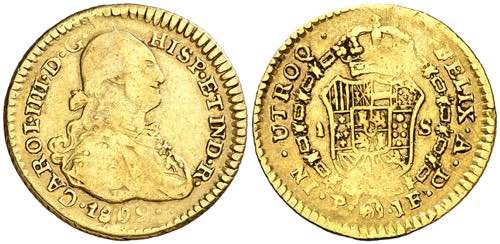 1802. Carlos IV. Popayán. JF. 1 ... 
