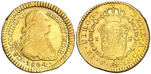1804. Carlos IV. Popayán. JF. 1 ... 