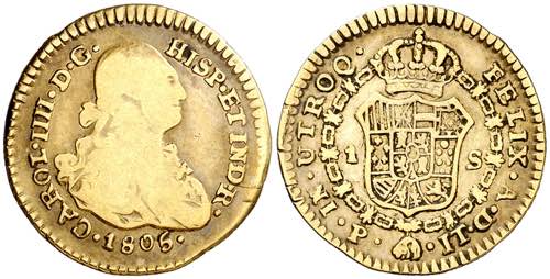 1805. Carlos IV. Popayán. JT. 1 ... 