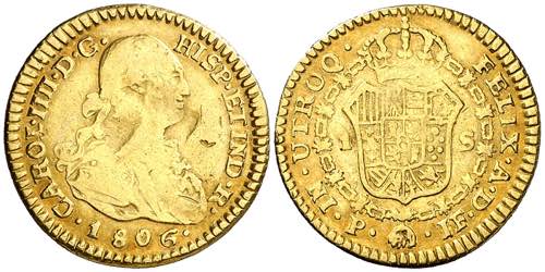 1806. Carlos IV. Popayán. JF. 1 ... 