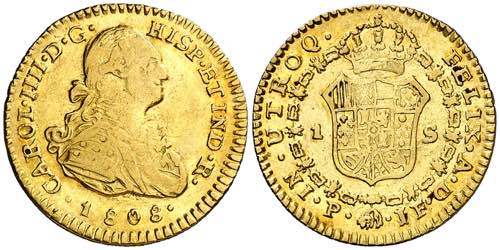 1808. Carlos IV. Popayán. JF. 1 ... 