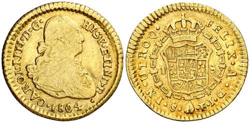 1804. Carlos IV. Santiago. FJ/JJ. ... 