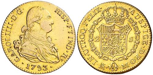 1793. Carlos IV. Madrid. M. 2 ... 