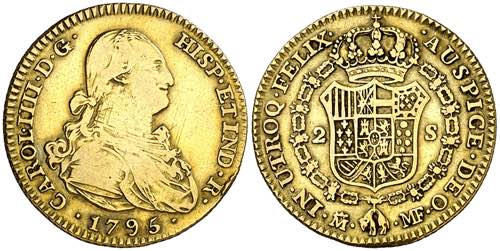 1795. Carlos IV. Madrid. MF. 2 ... 