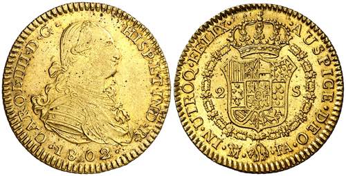 1802/1. Carlos IV. Madrid. FA. 2 ... 