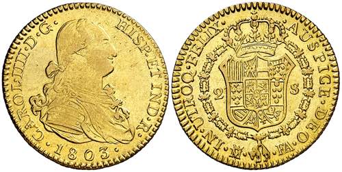 1803. Carlos IV. Madrid. FA. 2 ... 