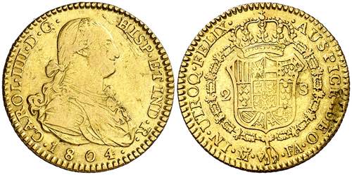 1804. Carlos IV. Madrid. FA. 2 ... 