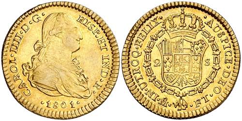 1801. Carlos IV. México. FT. 2 ... 