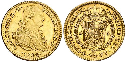 1802. Carlos IV. México. FT. 2 ... 