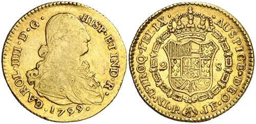 1799. Carlos IV. Popayán. JF. 2 ... 