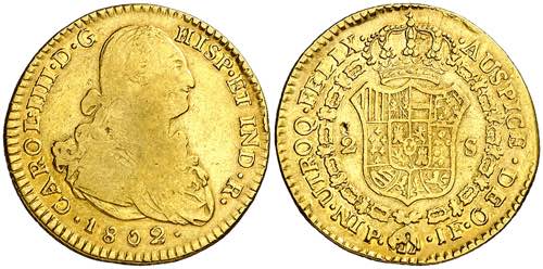 1802. Carlos IV. Popayán. JF. 2 ... 