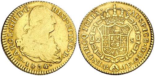 1804. Carlos IV. Popayán. JF. 2 ... 