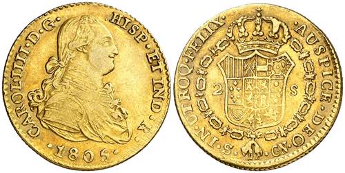 1805. Carlos IV. Sevilla. CN. 2 ... 