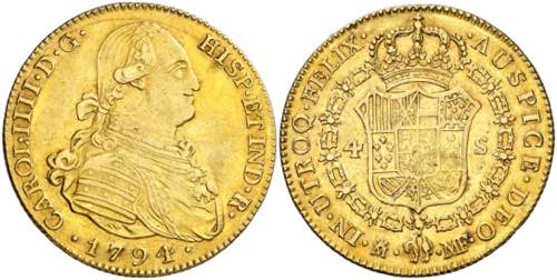 1794. Carlos IV. Madrid. MF. 4 ... 