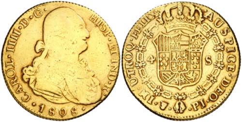 1808. Carlos IV. Potosí. PJ. 4 ... 