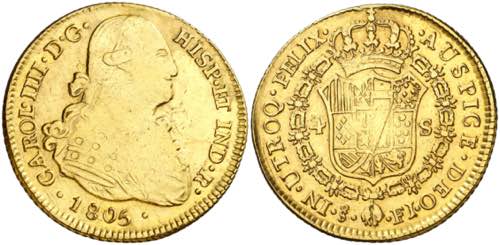 1805. Carlos IV. Santiago. FJ. 4 ... 