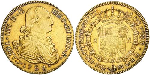 1794. Carlos IV. Guatemala. M. 8 ... 
