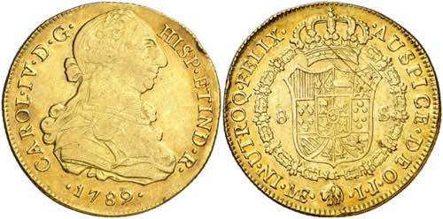 1789. Carlos IV. Lima.  IJ. 8 ... 