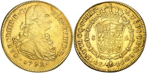 1792. Carlos IV. Lima. IJ. 8 ... 