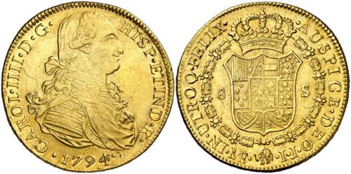 1794. Carlos IV. Lima. IJ. 8 ... 