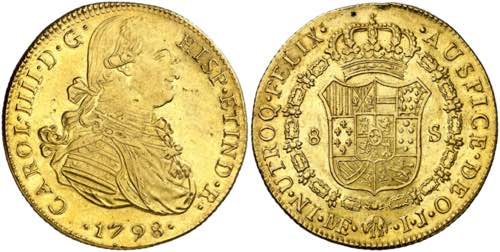 1798. Carlos IV. Lima. IJ. 8 ... 