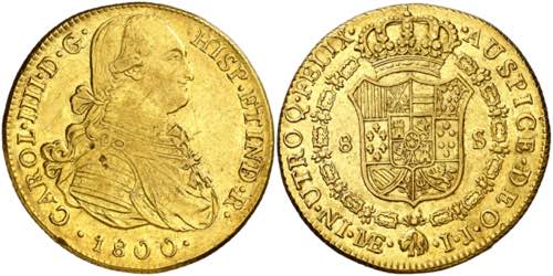1800. Carlos IV. Lima. IJ. 8 ... 