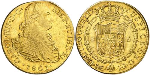 1801. Carlos IV. Lima. IJ. 8 ... 