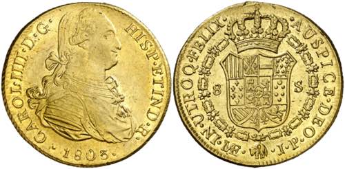 1803. Carlos IV. Lima. JP. 8 ... 