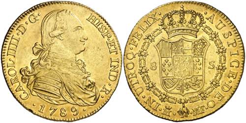 1789. Carlos IV. Madrid. MF. 8 ... 