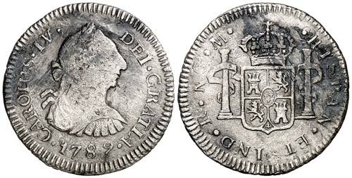 1789. Carlos IV. Guatemala. M. 1/2 ... 