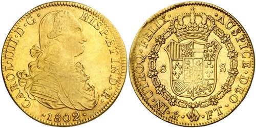 1802. Carlos IV. México. FT. 8 ... 