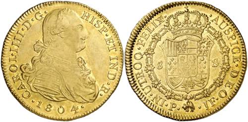1804. Carlos IV. Popayán. JF. 8 ... 