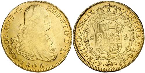 1805. Carlos IV. Popayán. JF. 8 ... 