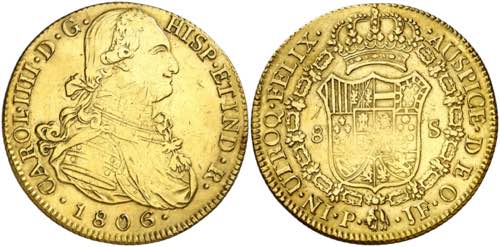 1806. Carlos IV. Popayán. JF. 8 ... 