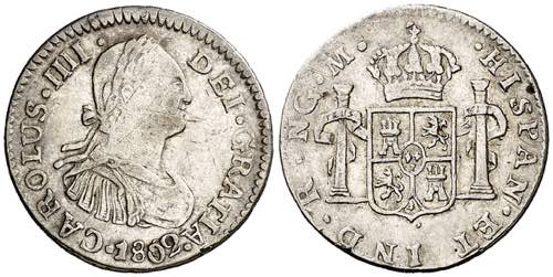1802. Carlos IV. Guatemala. M. 1/2 ... 