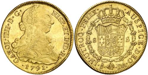 1791. Carlos IV. Santiago. DA. 8 ... 