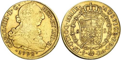 1792. Carlos IV. Santiago. DA. 8 ... 