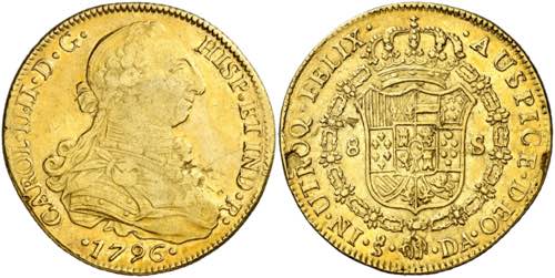 1796. Carlos IV. Santiago. DA. 8 ... 