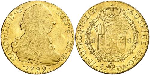 1799. Carlos IV. Santiago. DA. 8 ... 