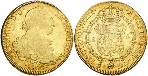 1800. Carlos IV. Santiago. DA. 8 ... 