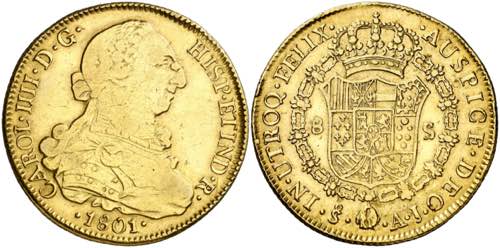 1801. Carlos IV. Santiago. AJ. 8 ... 