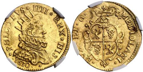 1630. Felipe IV. Milán. Doble ... 