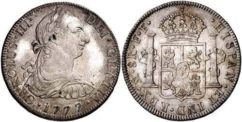 1777. Carlos III. México. FF. 8 ... 