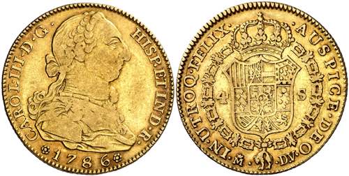 1786. Carlos III. Madrid DV/JD. 4 ... 