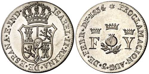 1834. Isabel II. Granada. ... 
