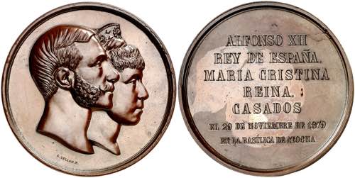 1879. Boda de Alfonso XII y María ... 