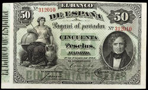 1884. 50 pesetas. (Ed. B67) (Ed. ... 