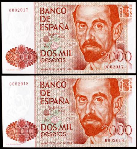 1980. 2000 pesetas. (Ed. E5). 22 ... 
