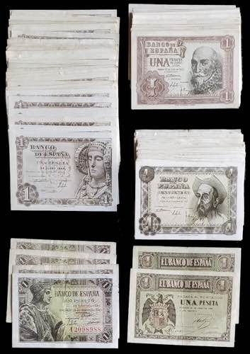 1938 a 1953. 1 peseta. Lote de 175 ... 