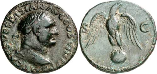 (77-78 d.C.). Vespasiano. As. ... 